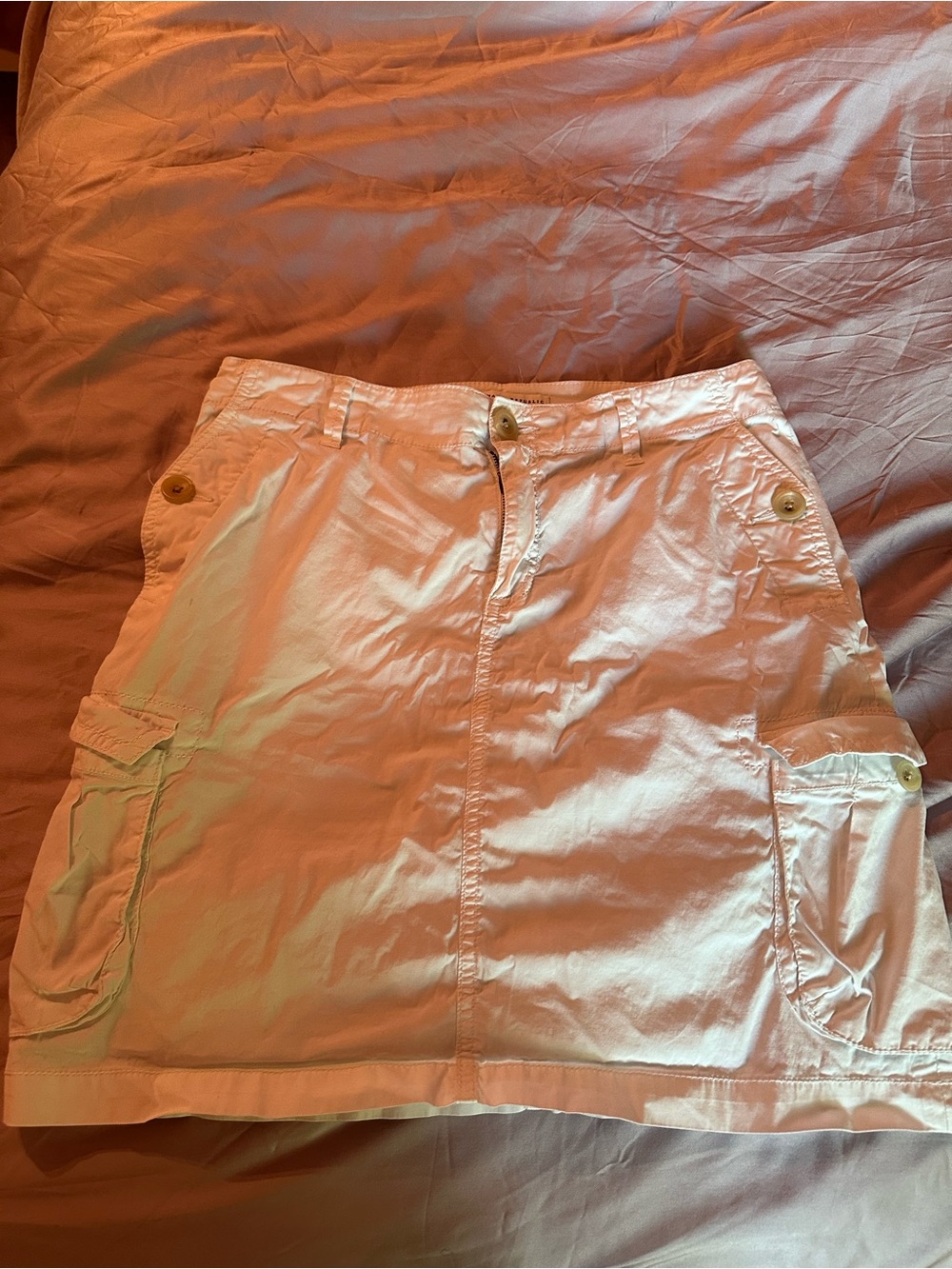 Banana Republic White Utility Skirt